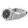 Image 2 : Rolex Ladies Stainless Steel Black Diamond Quickset Datejust Wristwatch 36MM
