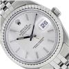 Image 9 : Rolex Mens Stainless Steel 36MM Silver Index Engine Turn Datejust Wristwatch