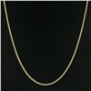 Image 4 : NEW Unisex 14k Yellow Gold 2.8mm Polished Cuban Curb Link 24" Chain Necklace