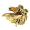Image 4 : Frascarolo & Co. 18K Gold Detailed Enamel 3D Horse Head Pin Brooch w/ Diamonds