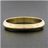 Image 2 : Unisex Classic 14k Yellow Gold Plain Dome Polished Stackable Wedding Band Ring