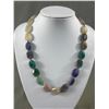 Image 2 : Fabulous Colours Genuine Gemstone Sterling Silver Necklace