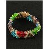 Image 1 : Stunning Assorted Crystal Stretch Bracelet with Rhinestone Spacers