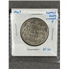 Image 2 : 2 x Canadian 50-cents, 1947 Narrow date & 1947 Curved date - Very Fine