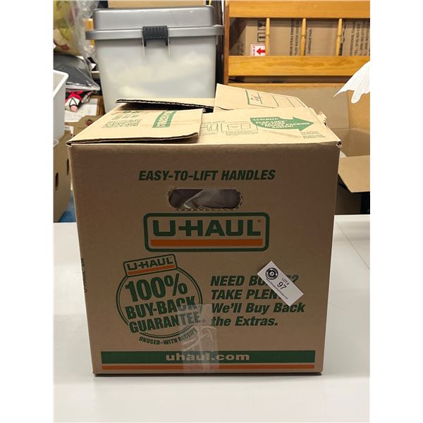 Moving Box Of Clear Decorative Glass From West Vancouver Estate. NO SHIPPING