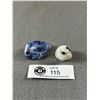 Image 1 : Sodalite & Moonstone Specimens In Displays. Retails $280.00 Each