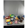 Image 2 : Assortment Of Collectible Toys - Porcelain Dolls On Stands, FP Record Player & More Plus VTECH Touch