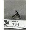 Image 2 : Exquisite! Genuine Sterling Chrysophrase Marcasite 1920's Art Deco Ring
