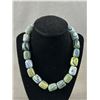 Image 2 : Antique Large Murano Glass Bead Necklace Sterling Clasp. Rare