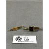 Image 1 : Antique Gold Plated Tie Clips