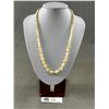 Image 1 : Quality! Antique Genuine Graduated Mother Of Pearl Bead Necklace