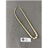 Image 2 : Quality! Antique Genuine Graduated Mother Of Pearl Bead Necklace