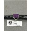 Image 3 : Massive Vintage Genuine Amethyst & Silver Ring