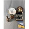 Image 1 : Lot Of Vintage Bar Ware - Ice Bucket, Stir Sticks, Crystal Whiskey Glasses & More