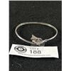 Image 1 : Vintge Sterling Silver Marked 925 Dolphin Bangle