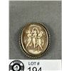 Image 2 : Genuine Antique Carved Cameo Sterling Pendant. C1900 Very Large