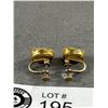 Image 2 : Signed Adorna Designer Genuine Cameo Earrings