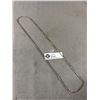Image 2 : Antique Sterling Silver Art Deco Chain. Very Long. Tested
