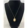 Image 2 : Antique 12kGF Geniune Cameo Necklace and Earring Set