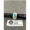 Image 2 : Genuine Turquoise Bone? Ring. Old