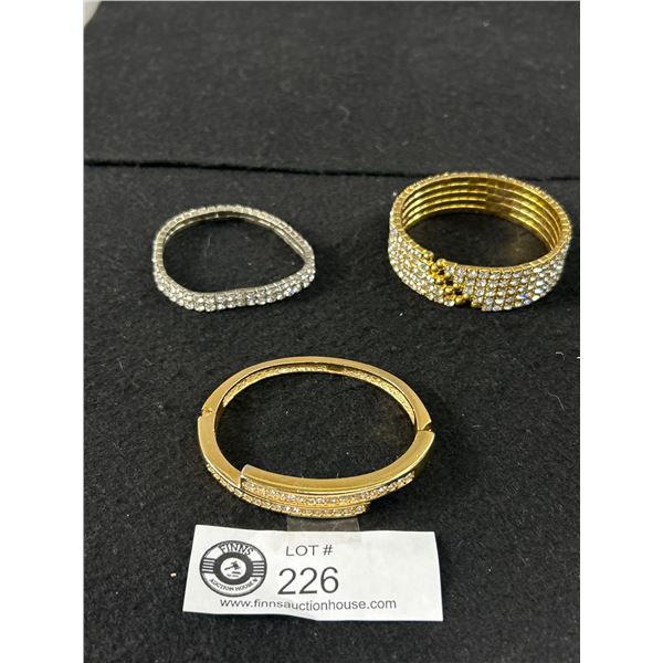 Rhinestone Bangles. Vintage