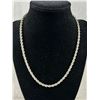 Image 2 : Heavy Vintage Silver Rope Chain