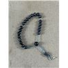 Image 2 : Vintage Blue Prayer Genuine Stone Beads Bracelet