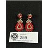 Image 1 : Pair of Vintage Rhinestone Earrings