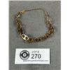 Image 1 : Gold Over Stainless Steel Gucci Design Links Bracelet Marked Ssteel