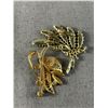Image 2 : 2 Lovely Vintage Brooches with Stones & Borealis Rhinestone