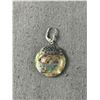 Image 2 : Sterling Silver with Abalone Shell Stone Dangle Earrings Marked 925