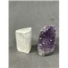 Image 2 : Lot of Polished Stones with a Selenite Piece and Amethyst Piece