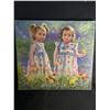 Image 2 : Large Joy Caros Print of 2 Little Girls, Plus Joy Caros Prints/Posters
