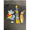 Image 1 : 1950s Child's Cut- Out Figures - Totem is 17" Tall