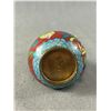 Image 2 : Great Condition 4" Vintage Cloisonne Vase w/Stand