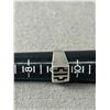 Image 2 : Vintage Sterling Ring w/Black Inlay Design - 6.95g