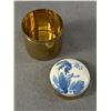 Image 2 : Vintage Midwinter England Large Size Cup and Saucer and Brass Box w/Porcelain Lid
