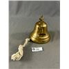 Image 2 : Vintage Decorative Brass Bell Engraved "Titanic 1912". Approx 6" H