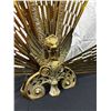Image 3 : Vintage Griffin Peacock Fireplace Screen with Tool Set