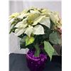 Image 2 : 3 Artificial Potted Poinsettias