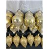 Image 7 : Gold Coloured Christmas Ornaments