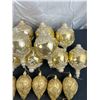 Image 8 : Gold Coloured Christmas Ornaments