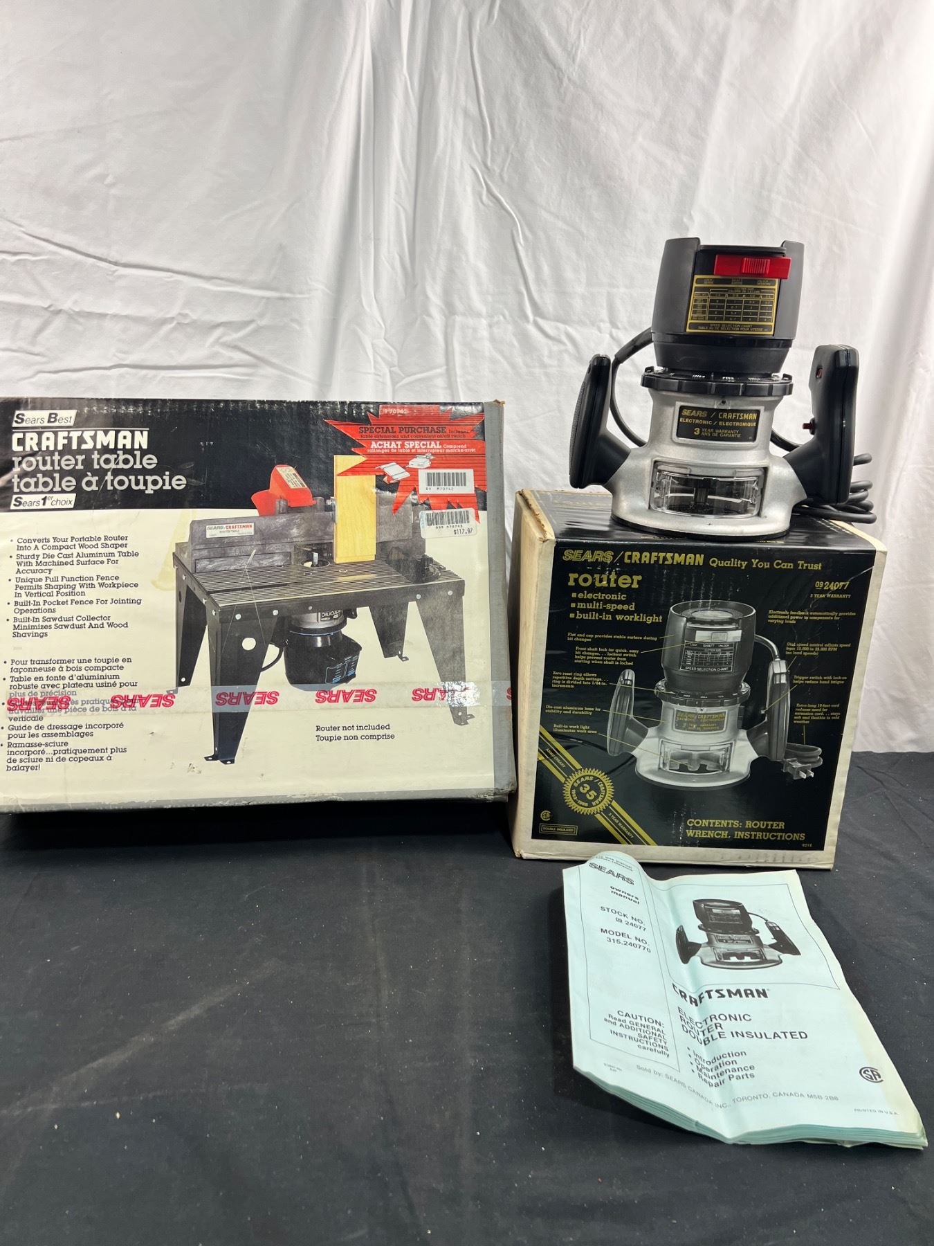 Craftsman Router Table in Unopened Box & Craftsman Router
