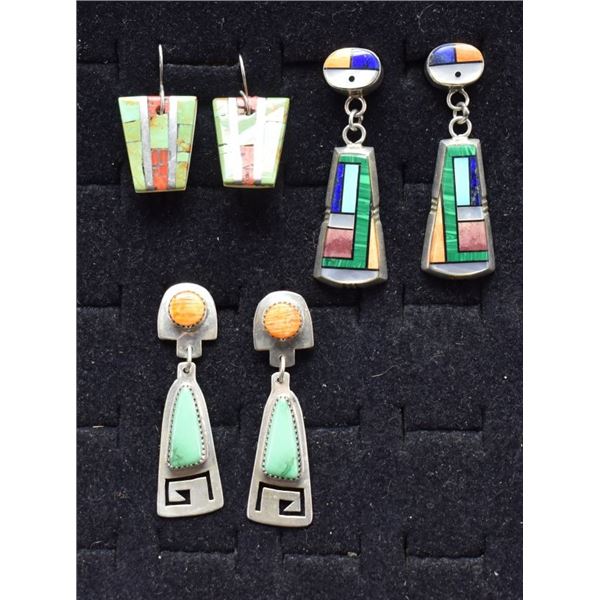 NAVAJO AND SANTO DOMINGO EARRINGS