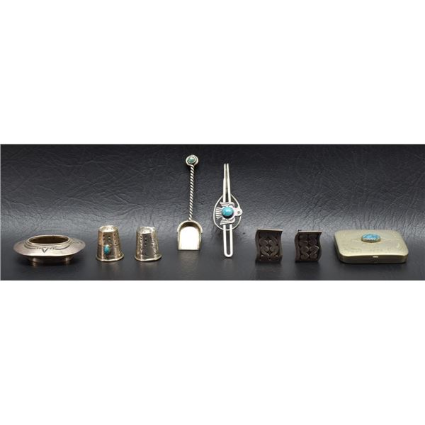 NAVAJO STERLING ITEMS