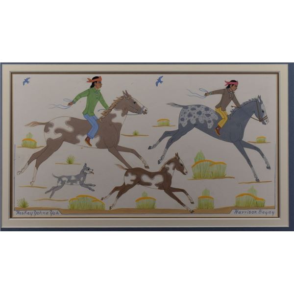 NAVAJO PAINTING (HARRISON BEGAY)