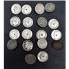 Image 1 : SILVER DIME BUTTONS AND BEADS