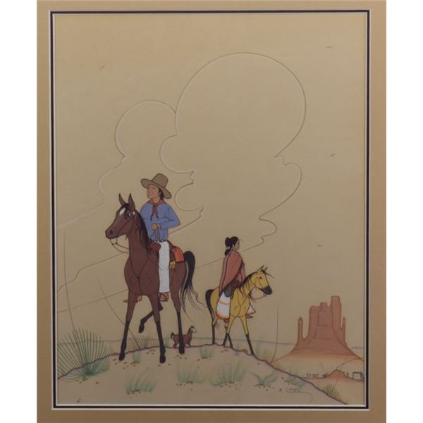 NAVAJO PAINTING (ROBERT CHEE)