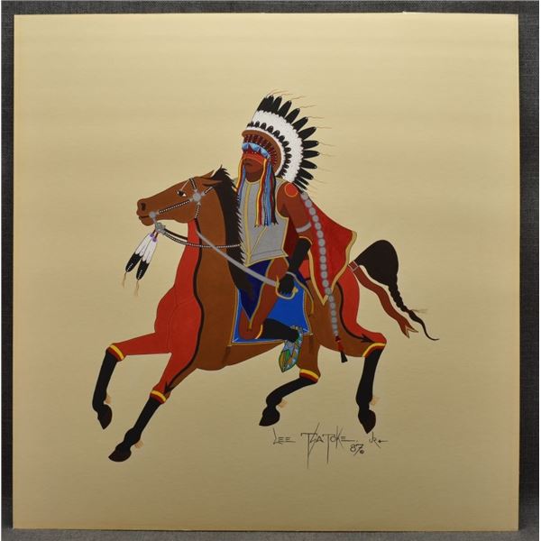 KIOWA PAINTING (LEE TSATOKE JR)