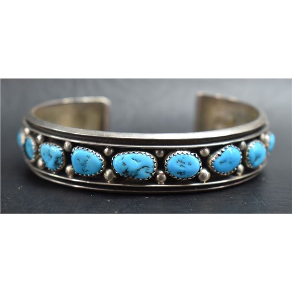 NAVAJO SILVER BRACELET (MJ)